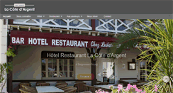 Desktop Screenshot of hotelcoteargent.fr
