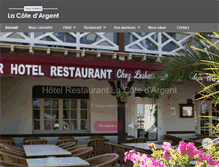 Tablet Screenshot of hotelcoteargent.fr
